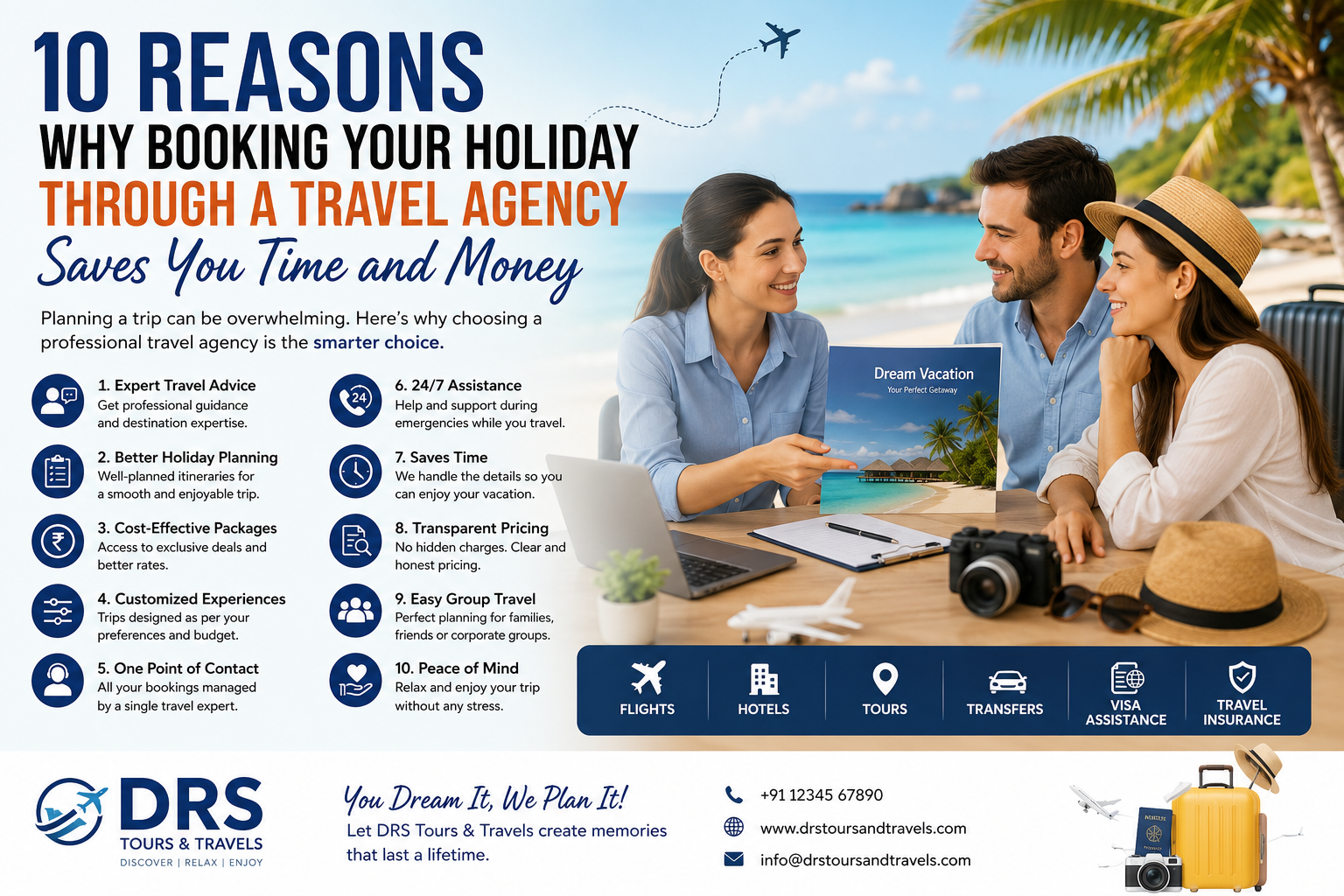 10 Reasons Why Booking Your Holiday Through a Travel Agency Saves You Time and Money