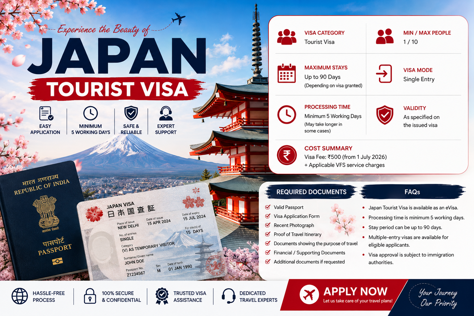 Japan Tourist Visa
